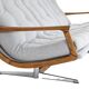 Canapé scandinave vintage extrêmement confortable en tissu gris clair années 1960, unique