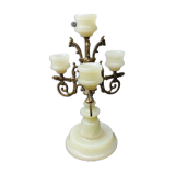 Alabaster candle holder
