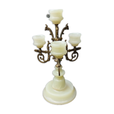 Alabaster candle holder