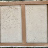 Ancient painting - View of Chateauneuf les Bains - Puy de Dôme - Auvergne