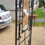 Wrought iron coat holder