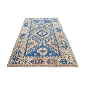 Medium Size Royal Blue Oushak Rug