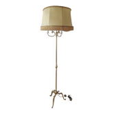 Lampadaire tripode laiton - 3 feux Style baroque - 1960