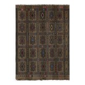 Vintage Turkish kilim, handwoven, 173x236 cm.