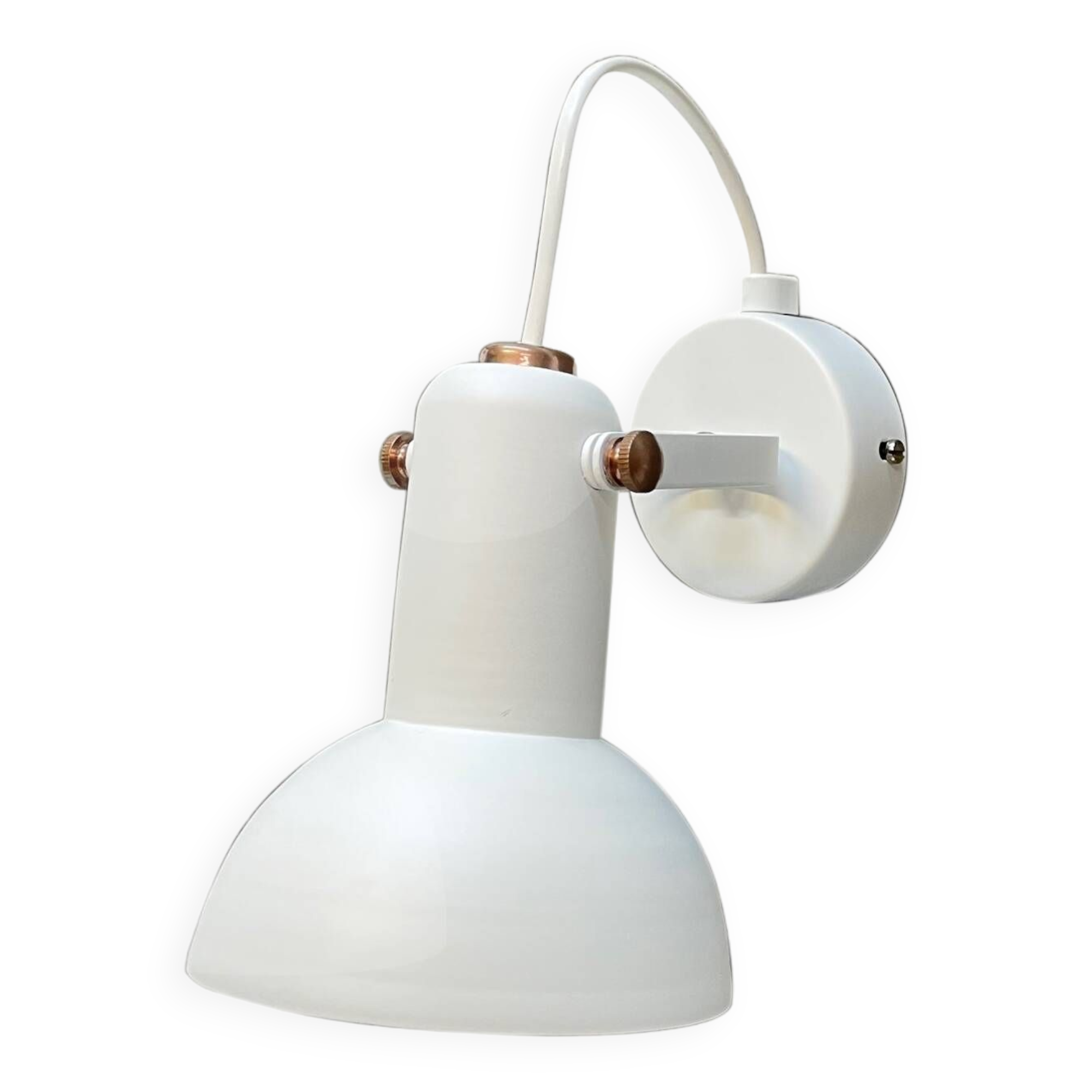 White wall lamp, 1970s.