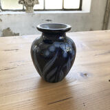 Artisan vase with floral motifs