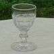 Saint Louis White wine glass or port Crystal cut Trianon circa 1840
