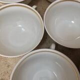 8 coffee, tea or chocolate cups & saucers Ferdinand Deshoulières