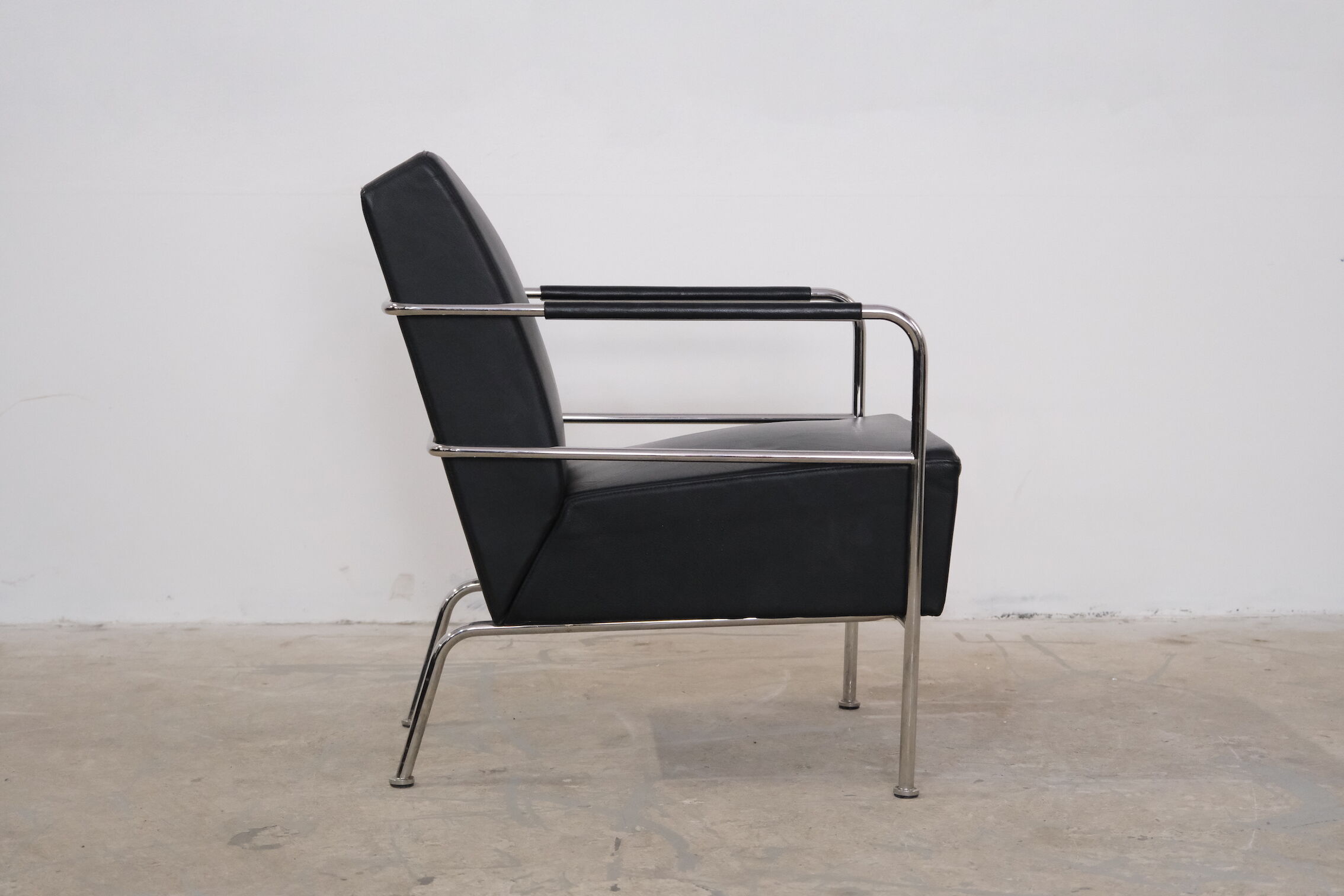 Leather sofa & armchair by Gunilla Allard 1990's