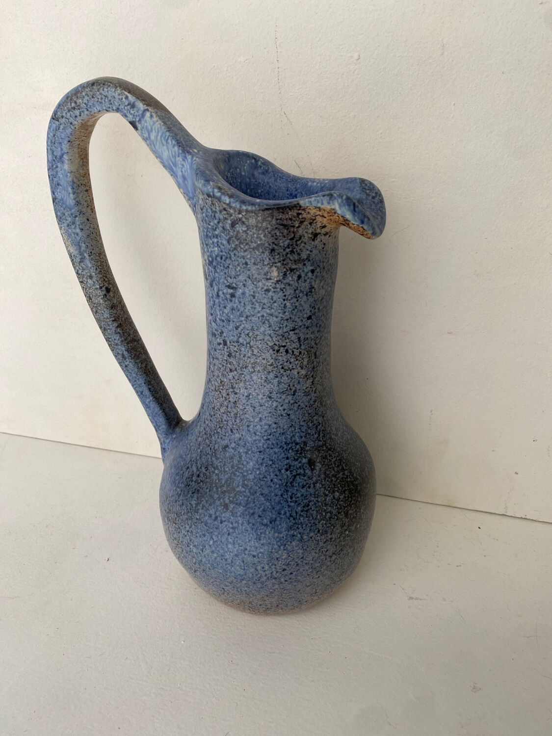 Blue ceramic vase