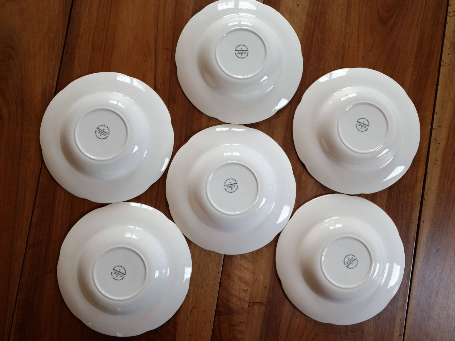 set of 6 deep plates English earthenware Johnson Brothers