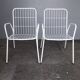 Pair 2 chairs / chairs Emu Rio metal vintage time 1960