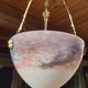 Art Nouveau chandelier Shell glass paste Muller brother Lunéville