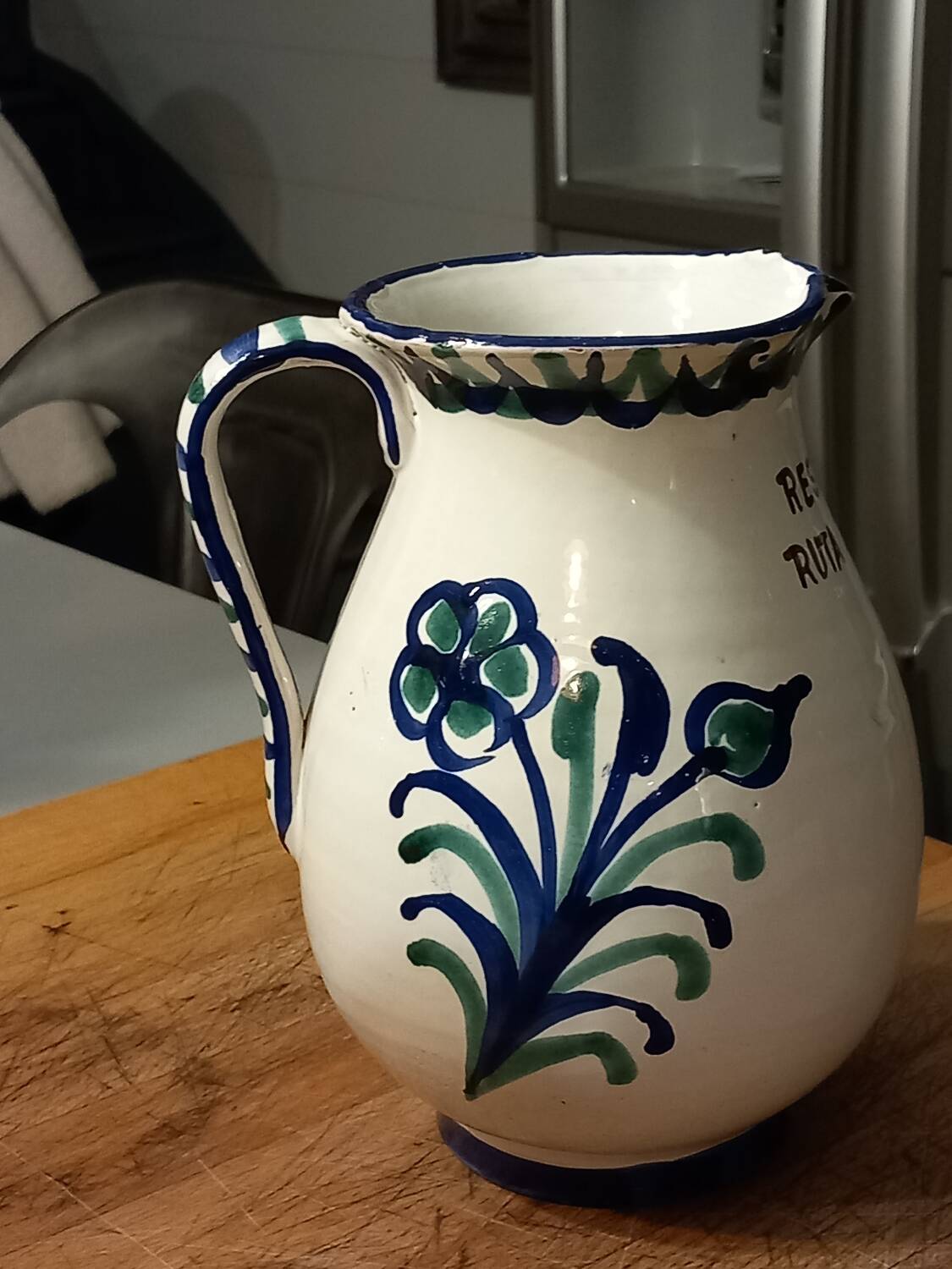 Andalusian ceramic pitcher / water pot
