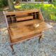 Chippendale Style Mahogany Slant-Leaf Desk/Secretary