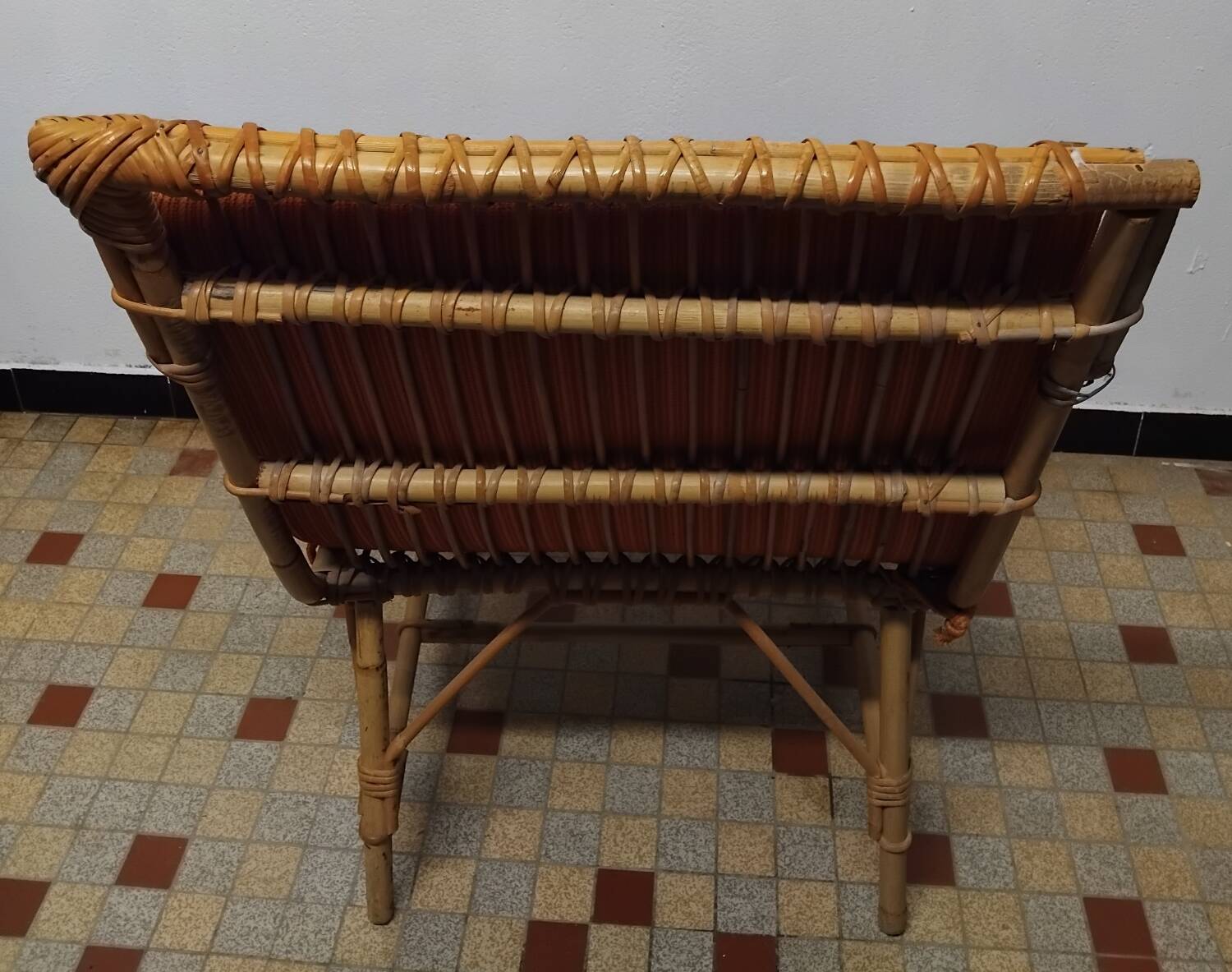 Fauteuil en Rotin Vintage