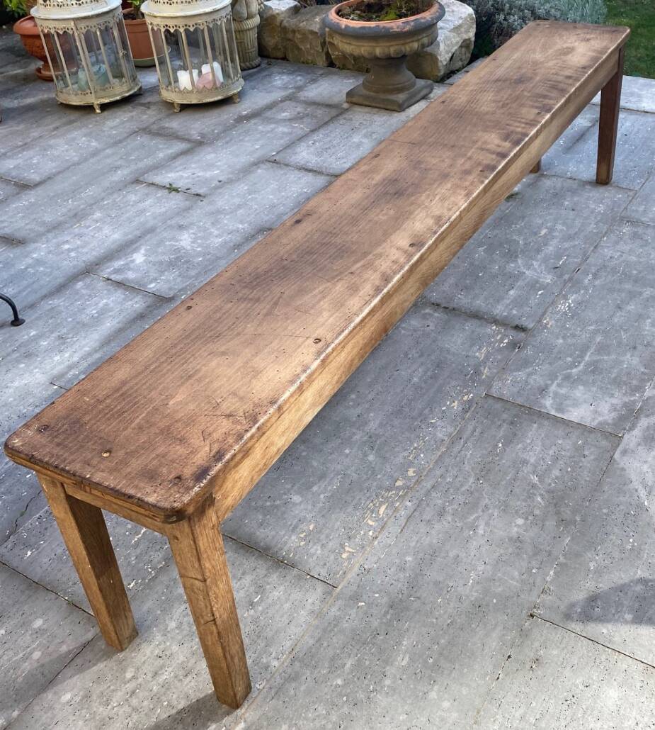 A pair of antique benches