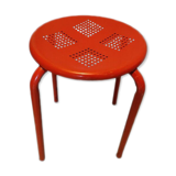 Patinated metal stool