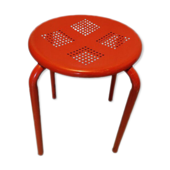 Tabouret  métal patiné