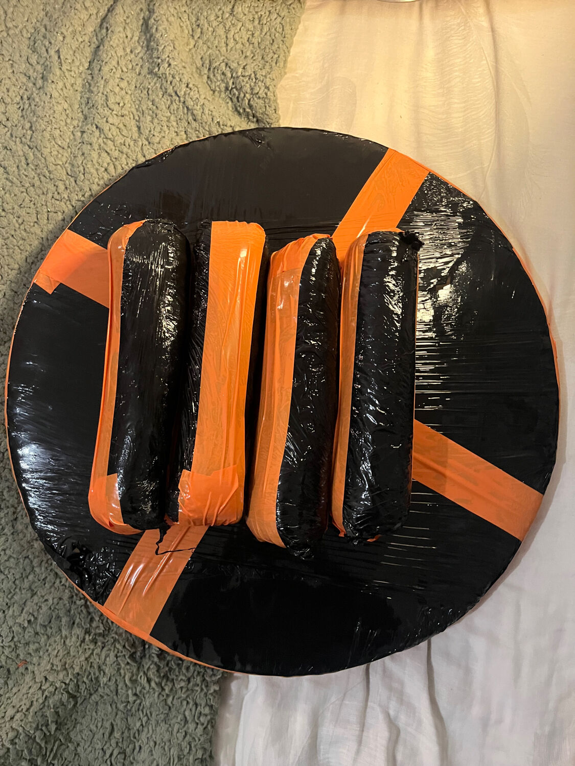 Roger Capron ceramic and wood side table/coffee table