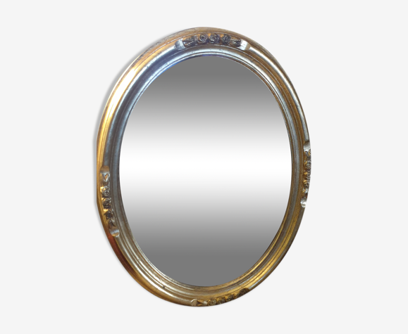 Miroir ovale art déco 46x36cm | Selency