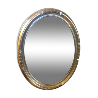 Art Deco oval mirror 46x36cm