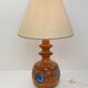 Large vintage ceramic lamp – cobalt blue decor – 1960s/70s