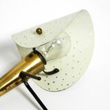 Pair of Mid Century Modern metal brass table and wall lamps by Ernest Igl