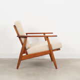 Beech armchair, Danish design, 1970s, production: Denmark