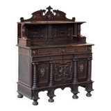L XIII style oak sideboard
