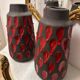 Pair of "drippy" ceramic vases by Tyson LONDON