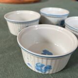 4 ramequins en porcelaine, Courrèges