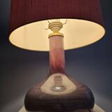 Holmegaard design table lamp model Troll 2 glass base purple color