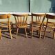 Lot of 4 luterma wood bistrot chairs years 50/60