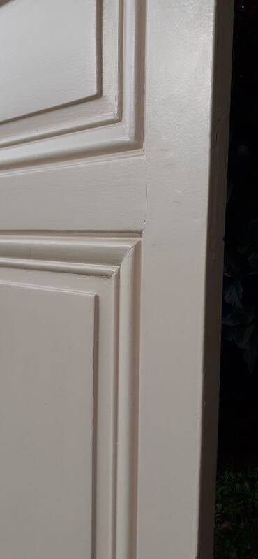 Pair of old cupboard doors h200x60cm each