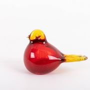 Sculptures d'oiseaux en verre artistique suédois de Bergdala, années 1970.