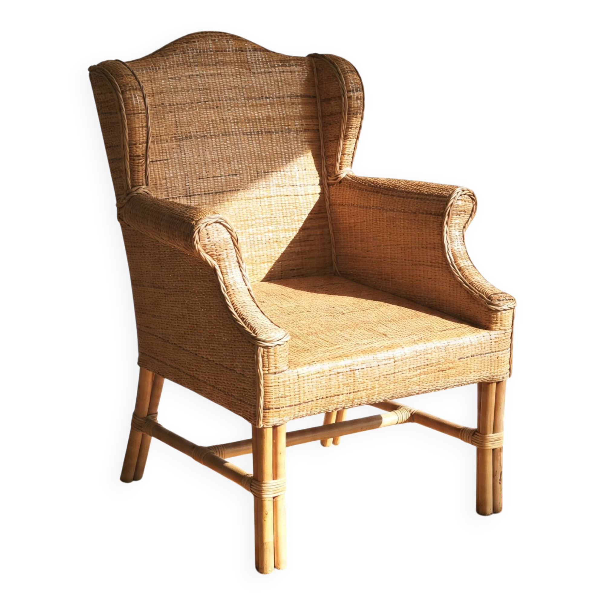 Rattan armchair