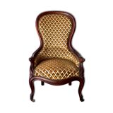 Futeuil bergère cabriolet style Louis XV