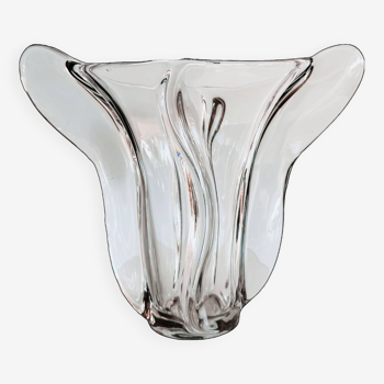 Vase « Taureau » en cristal. France, années 40