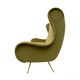 Canapé en velours moderne du milieu du siècle attribué à Marco Zanuso, Senior, Italie, années 1950