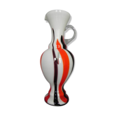 Pichet vintage en verre avec poignée