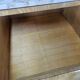 1950s maple chest of drawers with a marble top