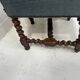 Pair of Louis XIII style twisted oak chairs from the 19th century.
