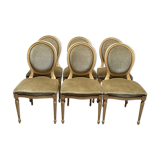 Set of 6 Louis XVI style chairs.