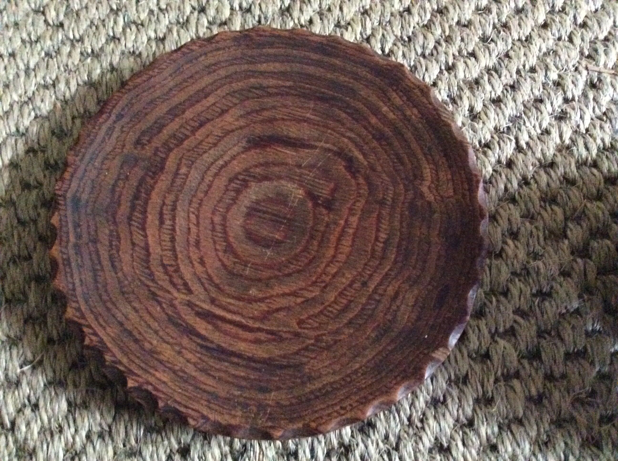 Wooden bowl and plate set