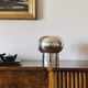 Midcentury modern centerpiece silver plated vase, Teghini Firenze, Italy, ca. 1970
