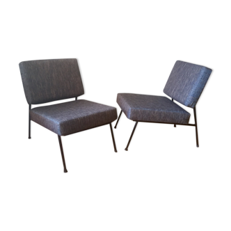 Pair of armchairs design Paul Geoffroy