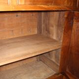 Empire chest of drawers with half columns in walnut 19th century