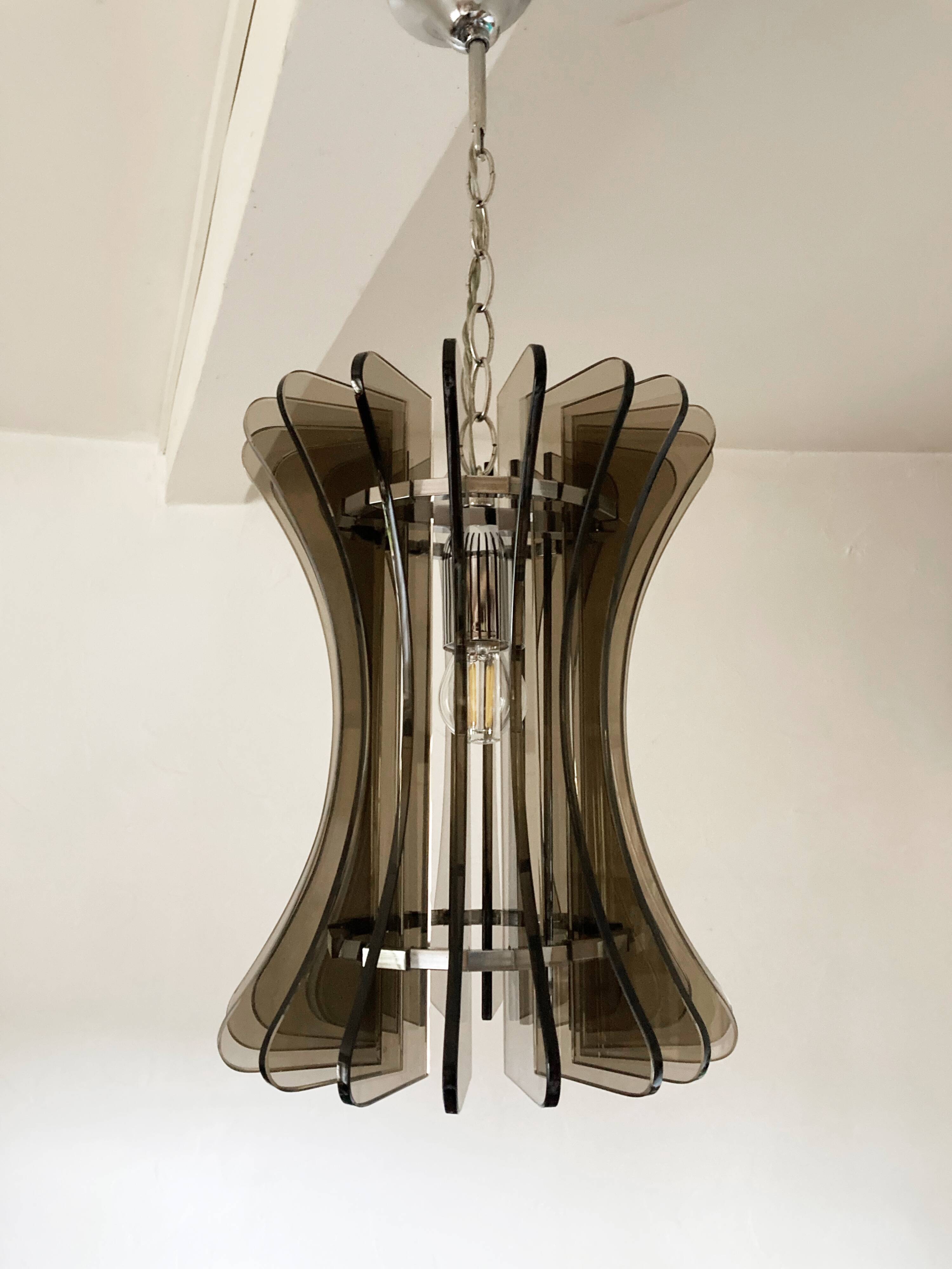 Italian Veca pendant light, 1970s