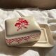 Red Checkerboard Butter Butter Counter Family